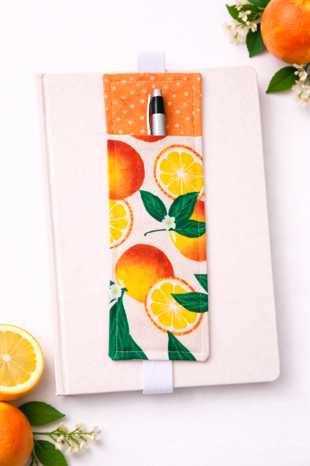 Orchard Book Band & Pen Holder Collection | Handmade Fabric Pen Holders