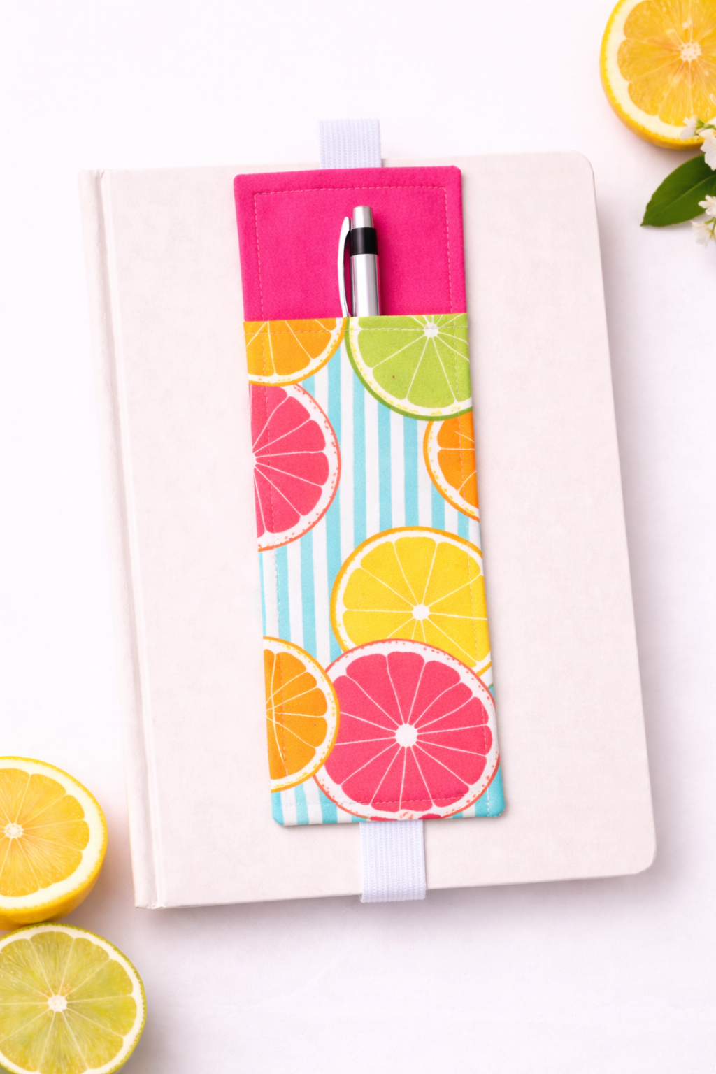Orchard Book Band & Pen Holder Collection | Handmade Fabric Pen Holders
