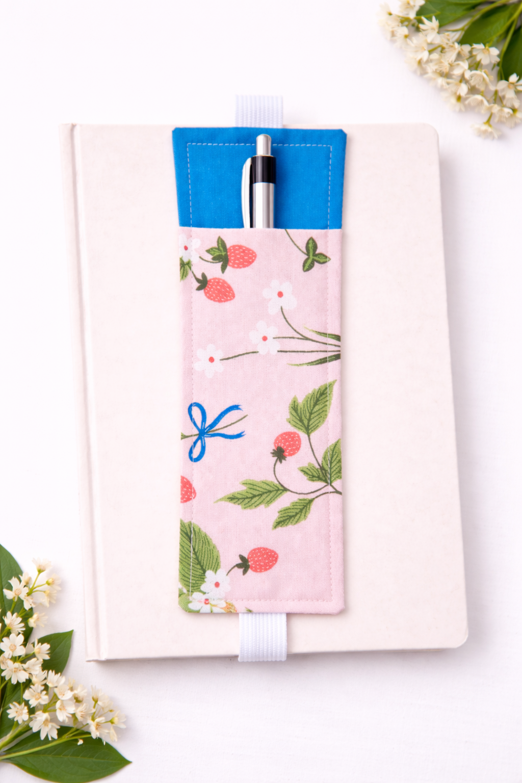 Orchard Book Band & Pen Holder Collection | Handmade Fabric Pen Holders